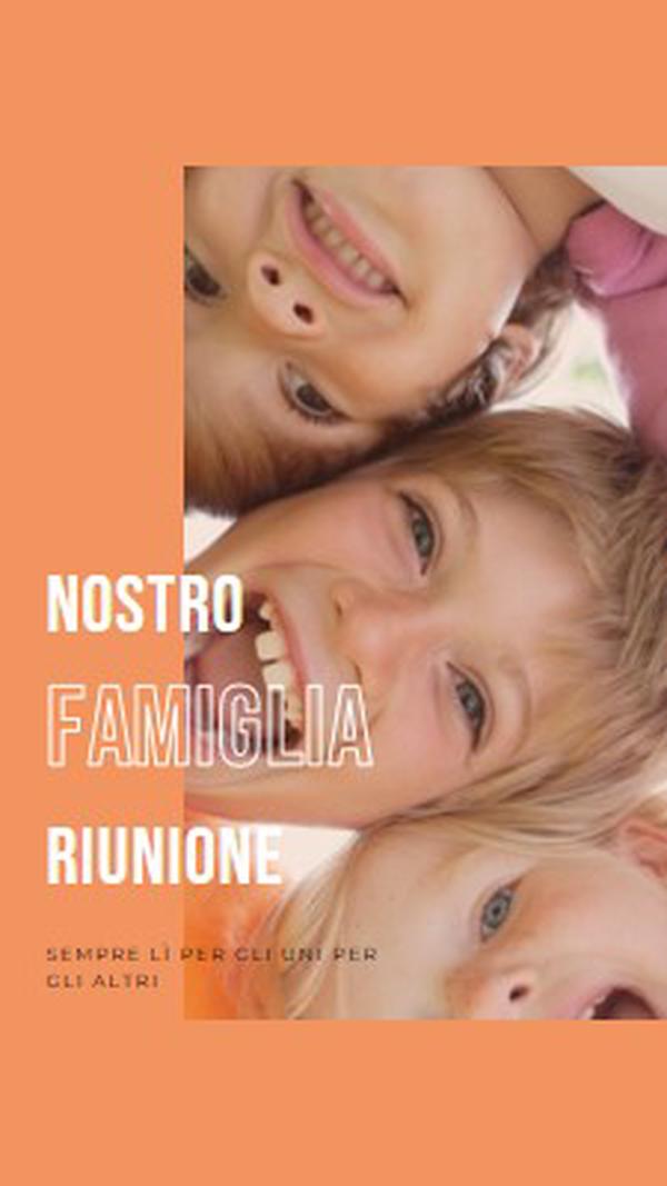 Divertimento in famiglia orange modern-bold