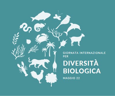 Festeggia la Giornata Mondiale della Biodiversità blue modern-simple