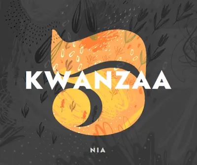 Festeggia il quinto giorno di Kwanzaa gray organic-simple