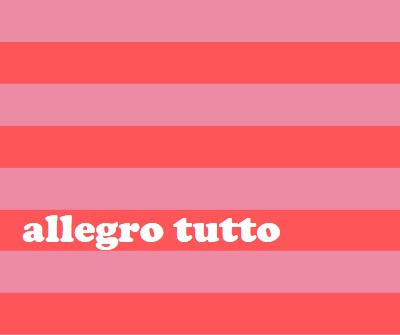 Tutto è allegro pink modern-bold