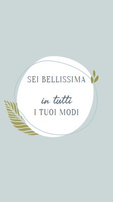 Bello in tutti i tuoi modi blue organic-simple