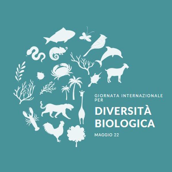 Festeggia la Giornata Mondiale della Biodiversità blue modern-simple