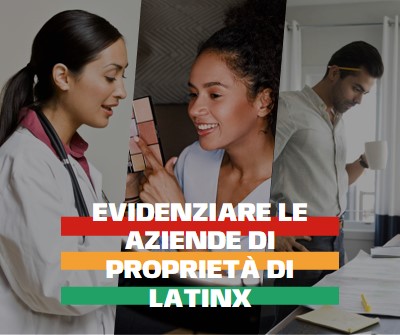 Celebra le aziende di proprietà di Latinx white modern-simple