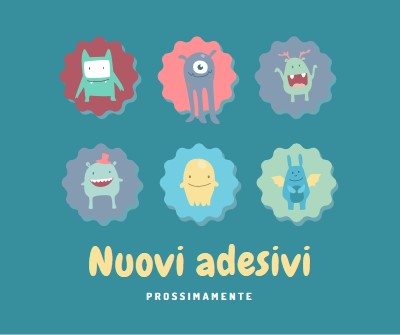 Nuovi adesivi presto disponibili blue whimsical-color-block