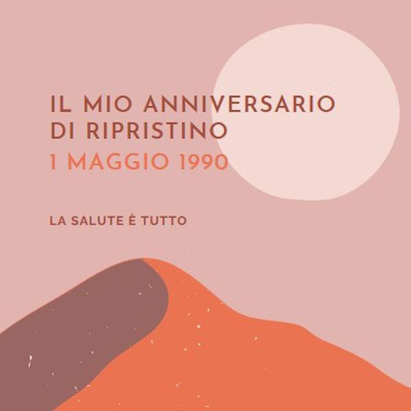 Anniversario del ripristino pink organic-boho