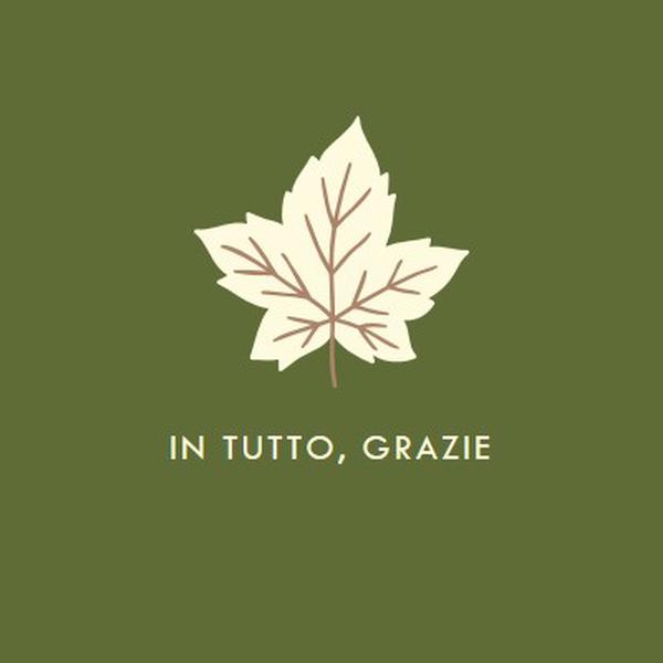 Atteggiamento di gratitudine green modern-simple