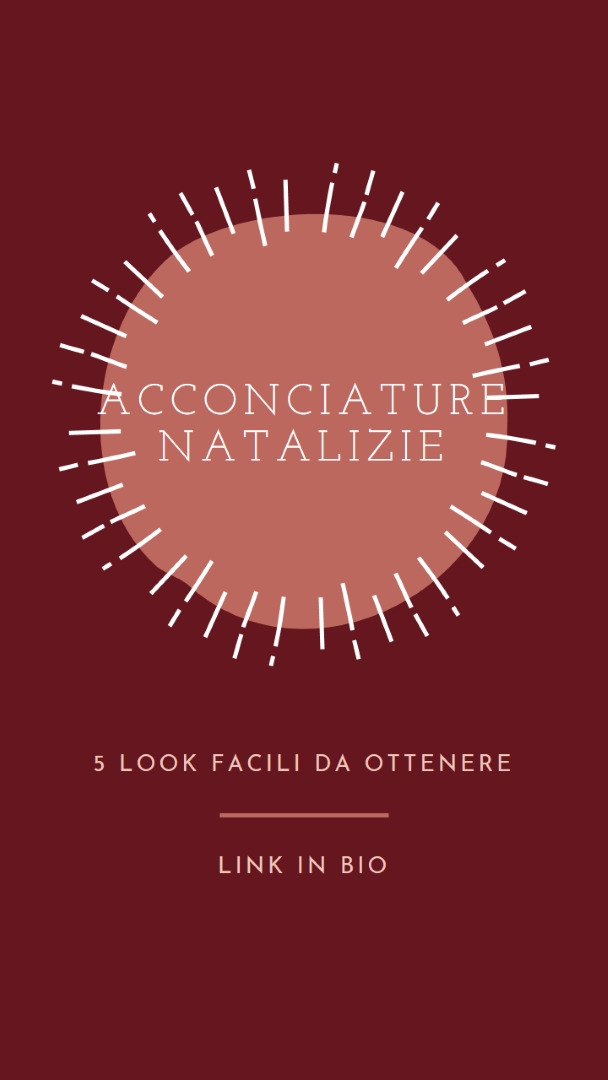 Acconciature natalizie red organic-simple