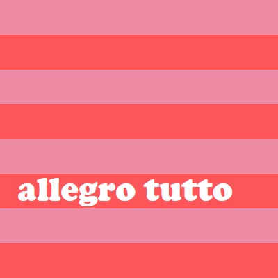 Tutto è allegro pink modern-bold