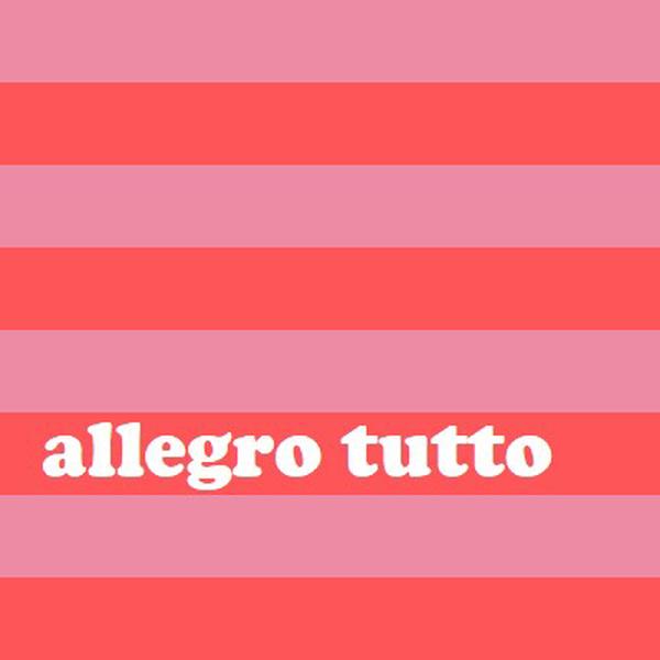 Tutto è allegro pink modern-bold