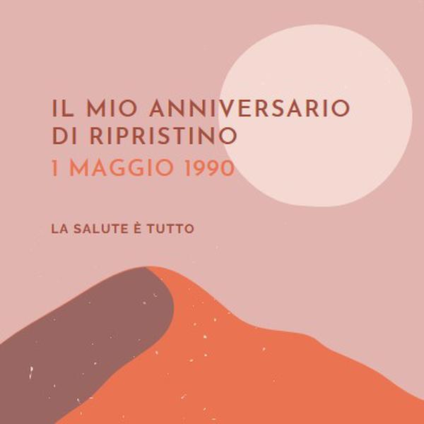 Anniversario del ripristino pink organic-boho