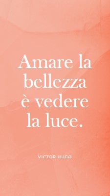 Amore, bellezza e luce pink modern-simple