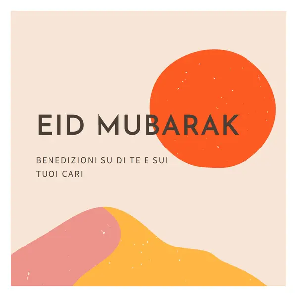 Benedizioni di Eid pink organic-simple