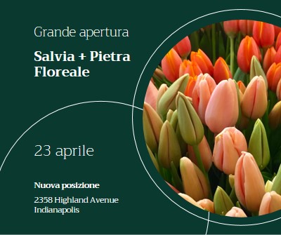 Grande apertura boutique floreale green modern-simple