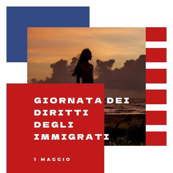 Saluto alla Giornata dei Diritti degli Immigrati white modern-color-block