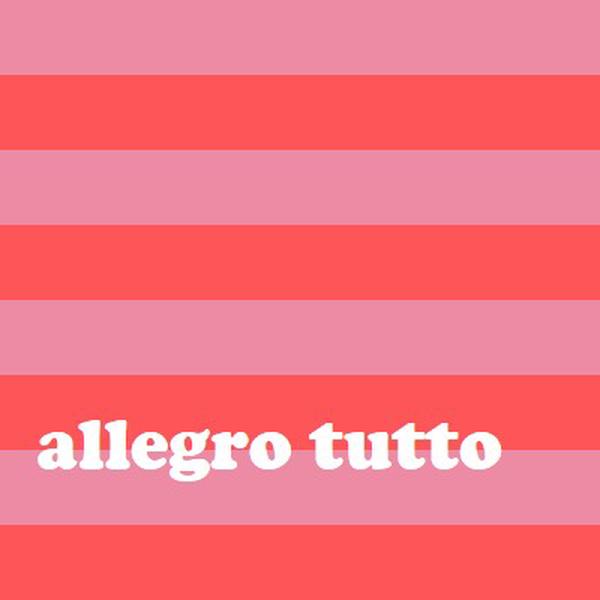 Tutto è allegro pink modern-bold