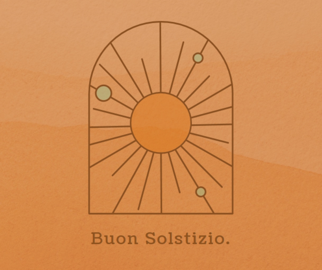 Buono per il solstizio orange organic-boho