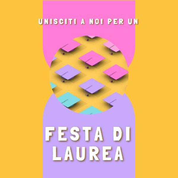 Partecipa alla festa di laurea yellow whimsical-color-block