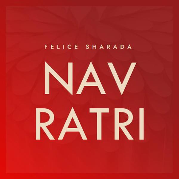 Felice Sharada Navaratri red modern-simple