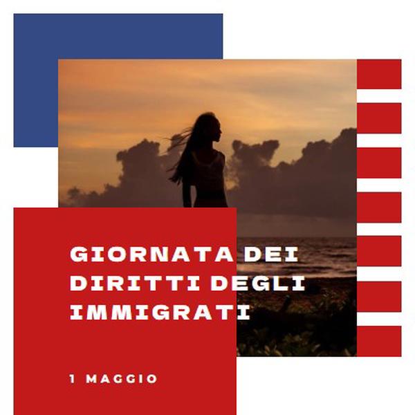 Saluto alla Giornata dei Diritti degli Immigrati white modern-color-block