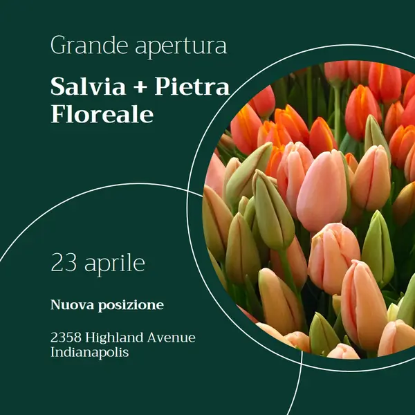 Grande apertura boutique floreale green modern-simple
