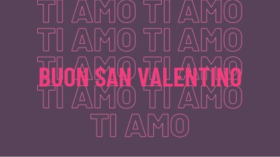 Ti amo, San Valentino purple modern-bold