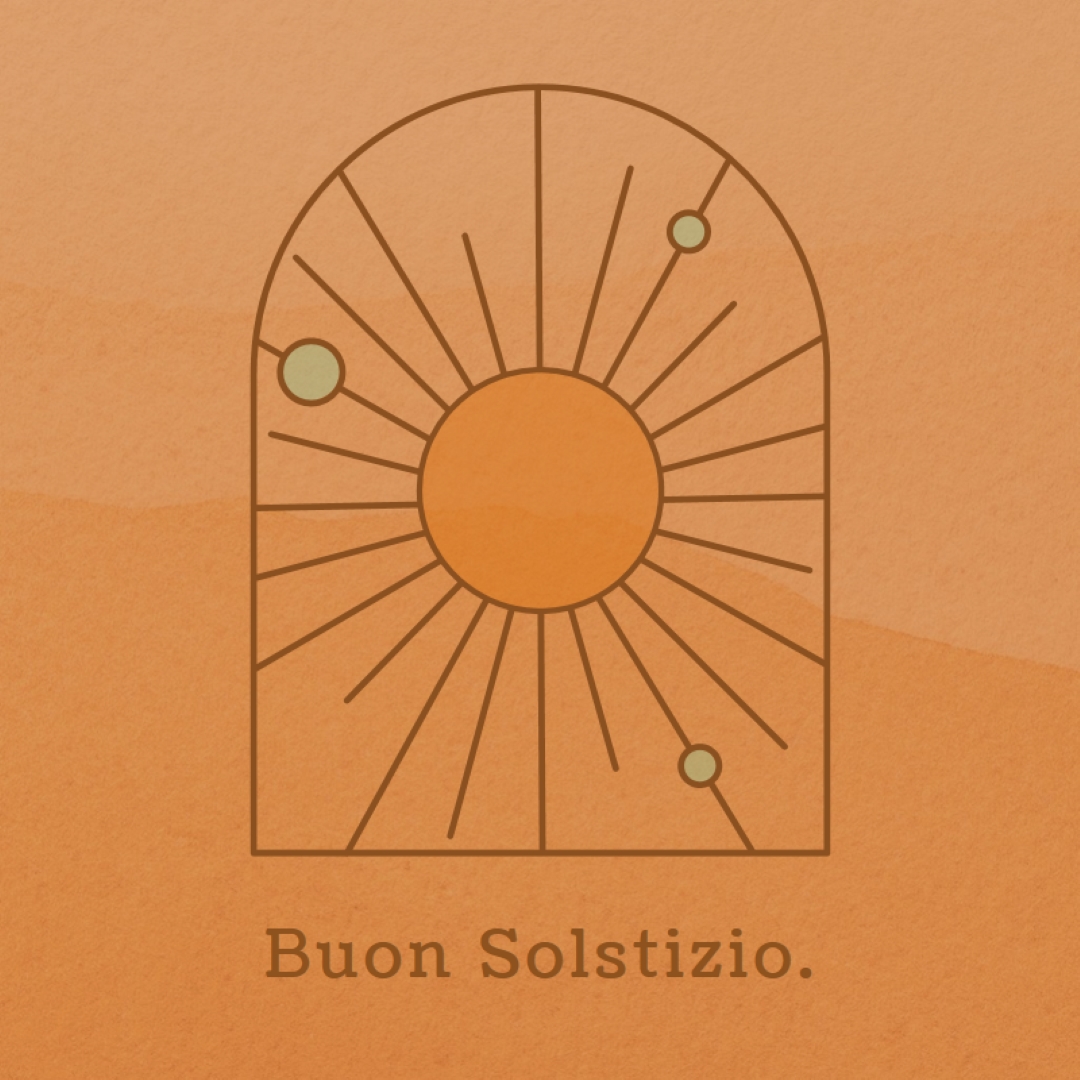 Buono per il solstizio orange organic-boho