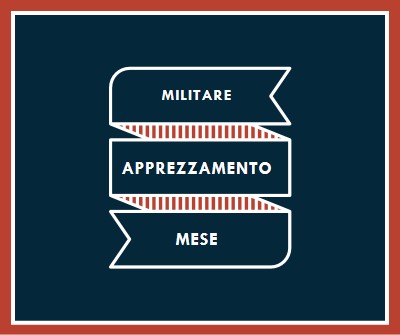 Celebrare il mese dell'apprezzamento militare blue modern-simple