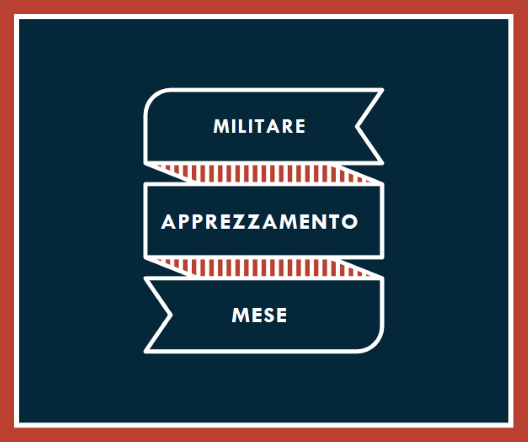 Celebrare il mese dell'apprezzamento militare blue modern-simple