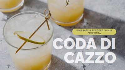 Crea i miei cocktail preferiti yellow modern-simple