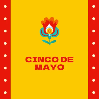 Cinco de Mayo yellow modern-color-block