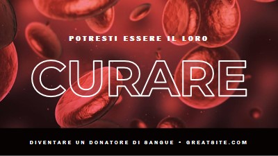 Diventare un donatore di sangue red modern-simple