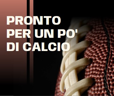 Pronto per un po' di calcio brown modern-simple