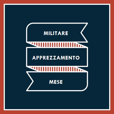 Celebrare il mese dell'apprezzamento militare blue modern-simple