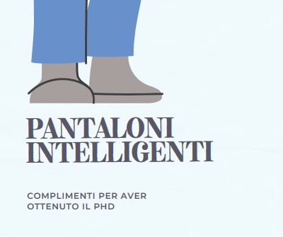 Pantaloni intelligenti blue modern-color-block