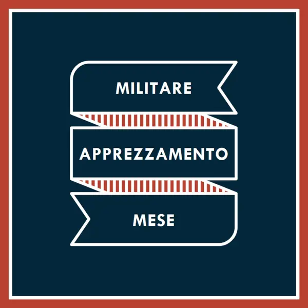 Celebrare il mese dell'apprezzamento militare blue modern-simple
