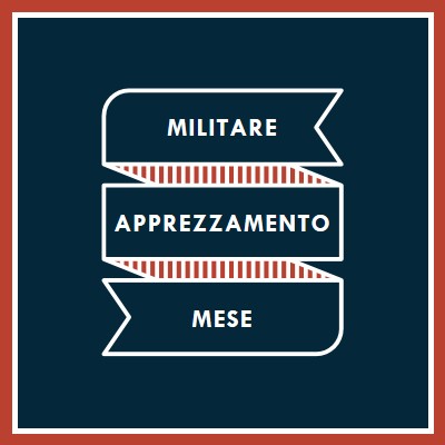 Celebrare il mese dell'apprezzamento militare blue modern-simple