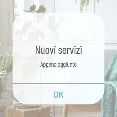 Notifica del servizio white modern-simple