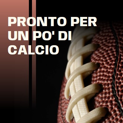 Pronto per un po' di calcio brown modern-simple