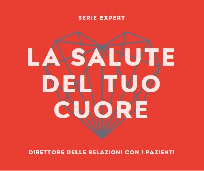 Salute del cuore red modern-bold