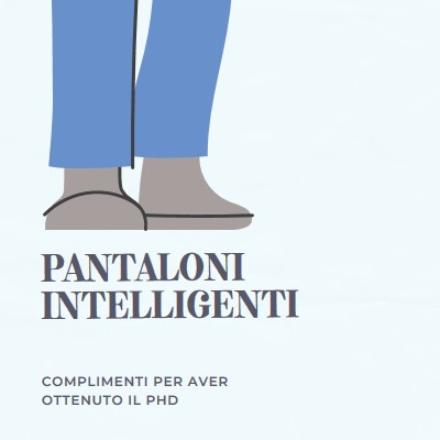 Pantaloni intelligenti blue modern-color-block