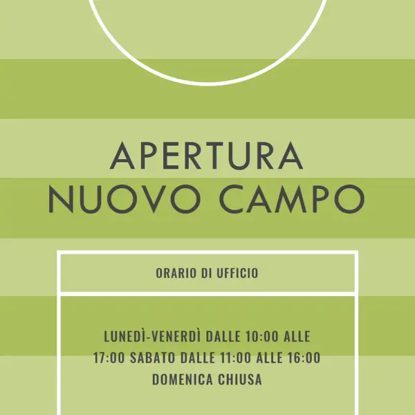 Obiettivi di campo green modern-geometric-&-linear