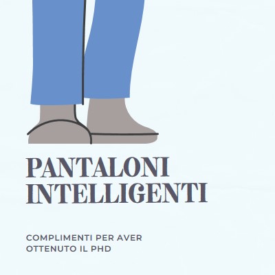 Pantaloni intelligenti blue modern-color-block