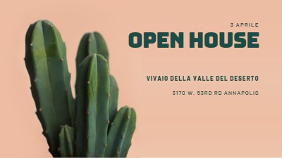 Open house del 3 aprile pink modern-simple