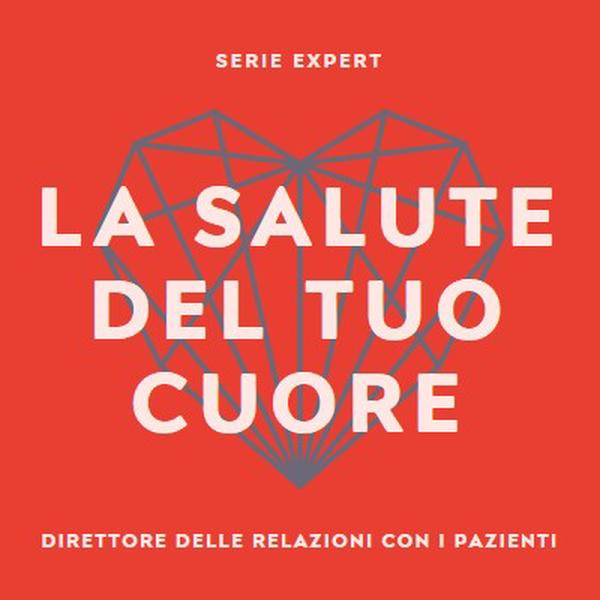 Salute del cuore red modern-bold