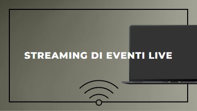 Streaming di eventi live gray modern-bold