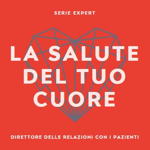 Salute del cuore red modern-bold