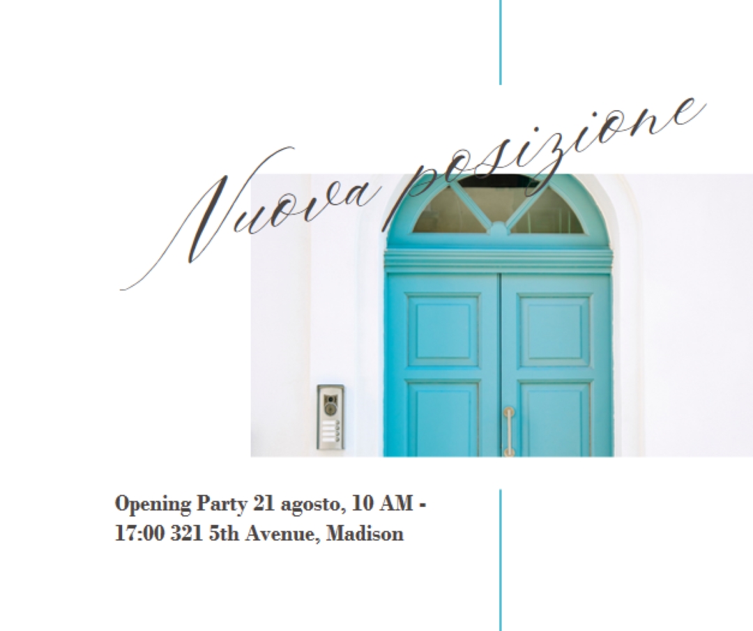 Partito in movimento white modern-simple