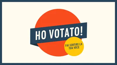 Ho votato! red vintage-retro