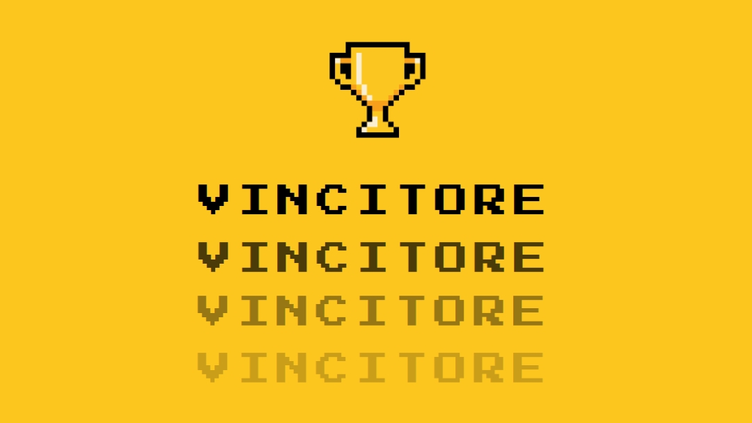 Vita dei trofei yellow vintage-retro