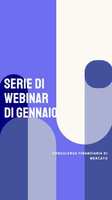 Serie di webinar di gennaio blue modern-bold